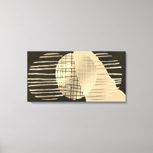 Schwarzes Gold Moderne Abstrakte Canvas-Drucke Leinwanddruck