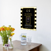 Schwarzes Gold Moderne Foto Glückwünsche gut gemac Foliendrucke (Ablage(Küche))