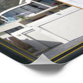 Schwarzes Gold Modernes Geometrisches Abstrakt Poster (Ecke)