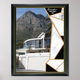 Schwarzes Gold Modernes Geometrisches Abstrakt Poster