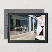 Schwarzes Gold Modernes Geometrisches Abstrakt Postkarte (Vorne/Hinten)