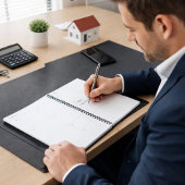 Schwarzes Gold Monogramm Initialen elegant 2026 Planer