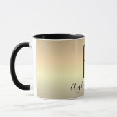 Schwarzes Gold Monogramm Tasse (Links)