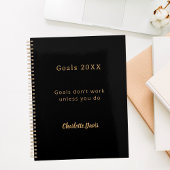 Schwarzes Gold Motivationszitat Ziele Planer