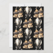 Schwarzes Gold Neujahrsfeier Einladung (Rückseite)