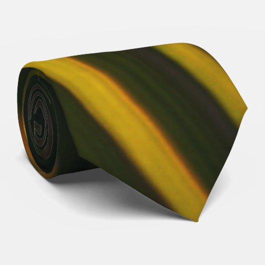Schwarzes Gold Orange Moderne Straßen Personalisie Krawatte (Gerollt)