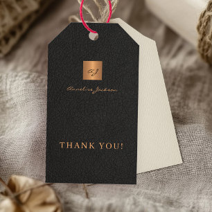 Schwarzes Gold personalisiertes Monogramm Name Sch Geschenkanhänger