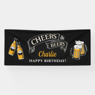 Schwarzes Gold Prost und Bier zum Geburtstag jedes Banner