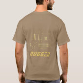 Schwarzes Gold Rugged Geek | Schalttafel | Tech T-Shirt (Rückseite)