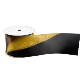 Schwarzes Gold Satinband (Spule)