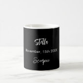 Schwarzes Gold Scorpio Sternkonstellation Geburtst Kaffeetasse (Mittel)