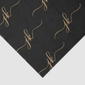 Schwarzes Gold Seidenpapier (Detail)