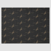 Schwarzes Gold Seidenpapier (Vorderseite)