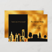 Schwarzes Gold Stadt wir umgezogen Ankündigung (Vorne/Hinten)