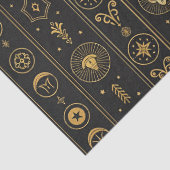 Schwarzes Gold Sternzeichen (1) Seidenpapier (Detail)