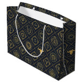 Schwarzes Gold Sternzeichen (2) Große Geschenktüte (Rückseite Schrägansicht)