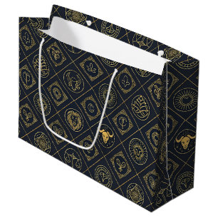 Schwarzes Gold Sternzeichen (2) Große Geschenktüte
