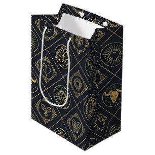 Schwarzes Gold Sternzeichen (2) Mittlere Geschenktüte