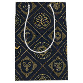 Schwarzes Gold Sternzeichen (2) Mittlere Geschenktüte (Vorderseite)