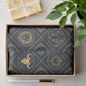 Schwarzes Gold Sternzeichen (2) Seidenpapier (Geschenk)