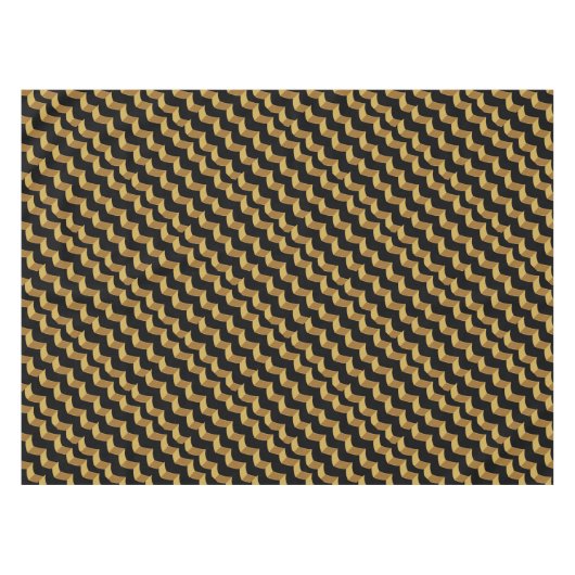 Schwarzes Gold Tischdecke (Vorderseite (Horizontal))