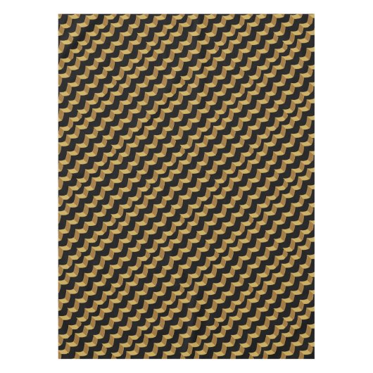 Schwarzes Gold Tischdecke (Vorderseite)