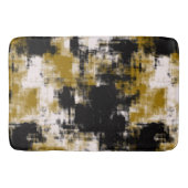 Schwarzes Gold und Weiß Badematte (Vorderseite)