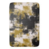 Schwarzes Gold und Weiß   Badematte (Vorderseite Vertikal)