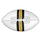 Schwarzes Gold und Weiß Design Football (Vorderseite)