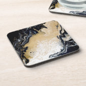 Schwarzes Gold Untersetzer (Linke Seite)