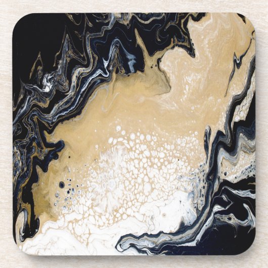 Schwarzes Gold Untersetzer (Vorderseite)