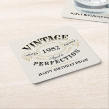 Schwarzes Gold Vintage zum perfekten Geburtstag ge