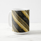 Schwarzes Gold Weihnachtsmuster#28 ID1009 Kaffeetasse (Vorderseite Links)