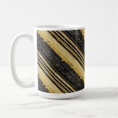 Schwarzes Gold Weihnachtsmuster#28 ID1009 Kaffeetasse (Links)