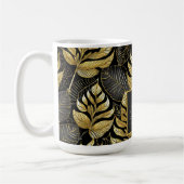 Schwarzes Gold Weihnachtsmuster#29 ID1009 Kaffeetasse (Links)