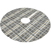 Schwarzes Gold Weihnachtsmuster#2 ID1009 Polyester Weihnachtsbaumdecke (Schrägansicht)