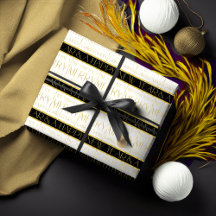 Schwarzes Gold Weihnachtsmuster#35 ID1009