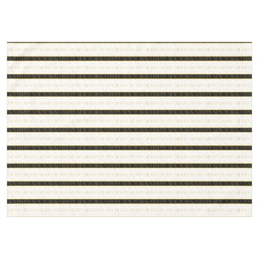 Schwarzes Gold Weihnachtsmuster#35 ID1009 Tischdecke (Vorderseite (Horizontal))
