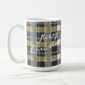 Schwarzes Gold Weihnachtsmuster#7 ID1009 Kaffeetasse (Links)