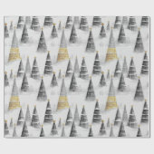 Schwarzes Gold Weihnachtsmuster#8 ID1009 Geschenkpapier (Flach)