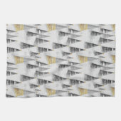 Schwarzes Gold Weihnachtsmuster#8 ID1009 Geschirrtuch (Horizontal)