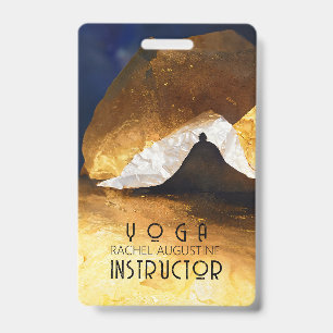 Schwarzes Gold Yoga Meditation Instructor Reiki Me Ausweis
