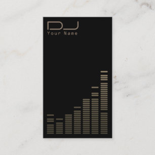 Schwarzes Golddunkles elegantes modernes Musical Visitenkarte