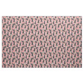 Schwarzes Golden Doodle Vintage Blumen rosa Stoff (Fat Quarter (45,7 x 55,9 cm))