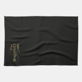 Schwarzes & goldenes Küchentuch (Horizontal)