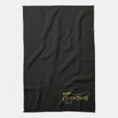 Schwarzes & goldenes Küchentuch (Vertikal)