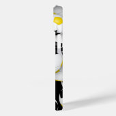 Schwarzes goldenes Mannschaftstollen lustige Fußbä Case-Mate iPhone Hülle (Rückseite / Links)