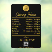 Schwarzes goldenes Skript für die Eröffnung von Ge Fensteraufkleber (Blatt 3)