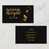 Schwarzes goldfarbenes elegantes Grün rustikale st Visitenkarte (Vorne/Hinten)