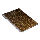 Schwarzes Goldfunkelnd Glitter Notizblock (Rechte Seite)
